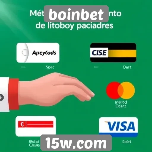 Métodos de pagamento aceitos na plataforma Boinbet